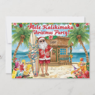Hawaii christmas party Hawaii “Mele Kalikimaka!” Invitation