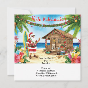 Hawaii christmas party Hawaii “Mele Kalikimaka!” Save The Date