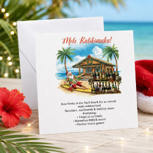 Hawaii christmas party Hawaii “Mele Kalikimaka!” Save The Date