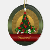 Hawaii Christmas Tree Ornament (Left)
