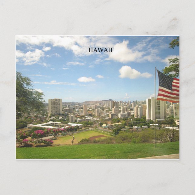 Hawaii Cityscape Postcard (Front)