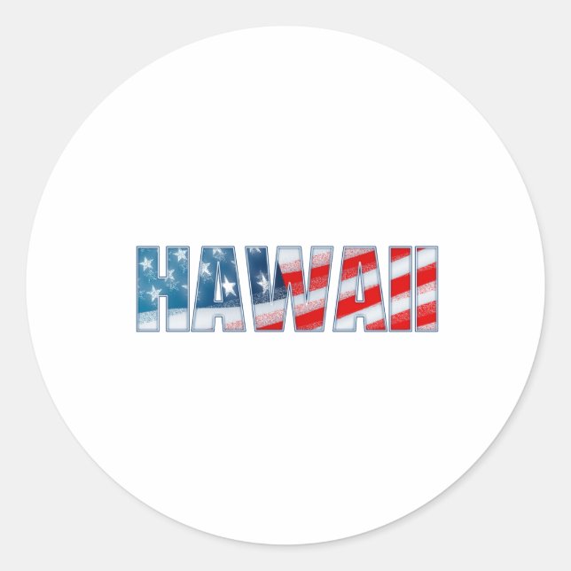 Hawaii Classic Round Sticker (Front)