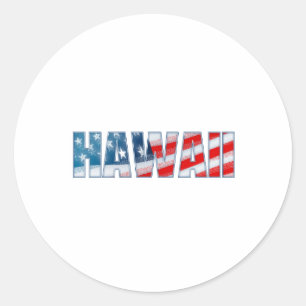 Hawaii Classic Round Sticker