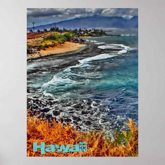 Hawaii coast poster (Front)