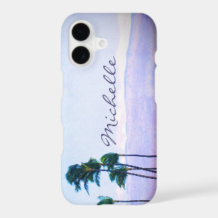 Hawaii Coastal Palm Trees Purple Mountain Name