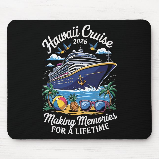 Hawaii Cruise 2026 Vacation Trip Matching Family G Mouse Mat (Front)