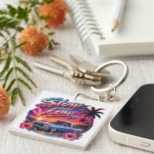 Hawaii culture - Low rider slow and low Key Ring