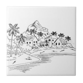 Hawaii design tile