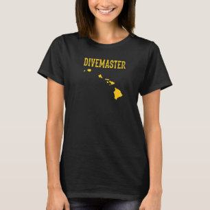 Hawaii Divemaster Scuba Diving Instructor Dive Fla T-Shirt