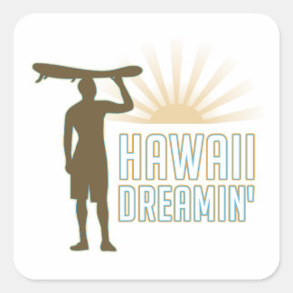 Hawaii Dreaming Square Sticker