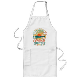 Hawaii Family Trip Tropical Sunset 2026 Long Apron
