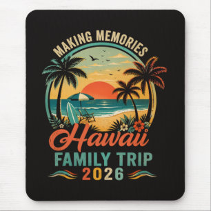 Hawaii Family Trip Tropical Sunset 2026 Mouse Mat