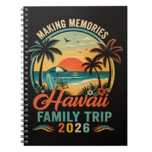 Hawaii Family Trip Tropical Sunset 2026 Notebook