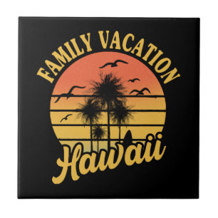 Hawaii Family Vacation 2022 Souvenir Gift Tile
