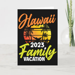 Hawaii Family Vacation Surfing Surfer Hawaii Card