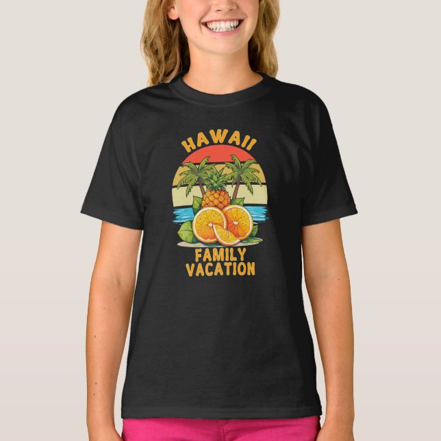 Hawaii Family Vacation T-Shirt (Front)