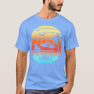Hawaii Family VacationFlamingo Palm Tree Silhouett T-Shirt