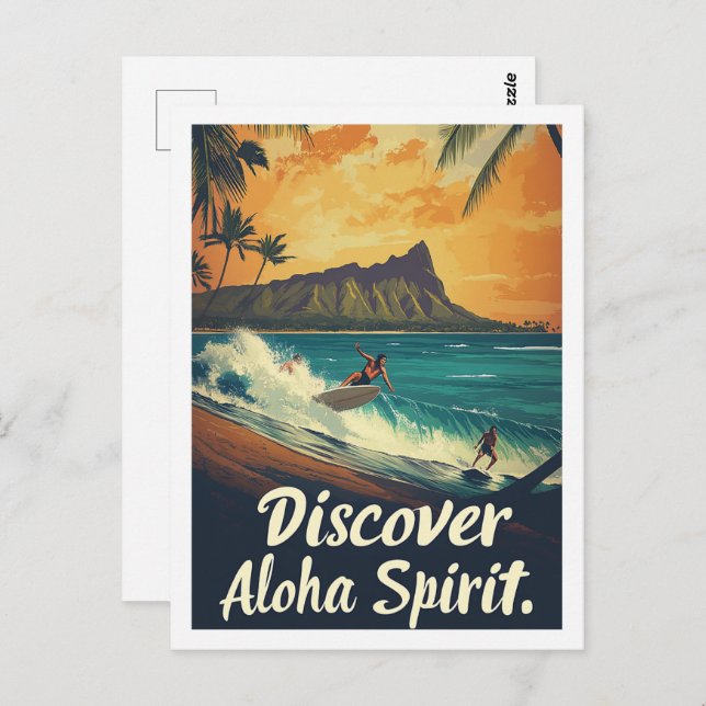 Hawaii Famous Travel Place Postcard (Front/Back)