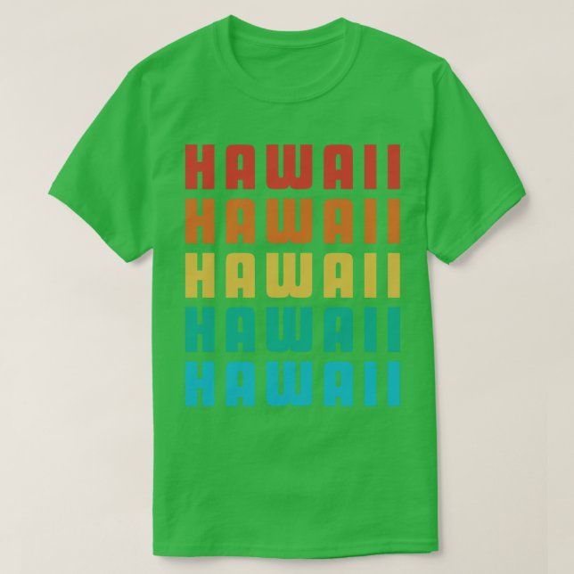 Hawaii Five Retro TShirt (Design Front)