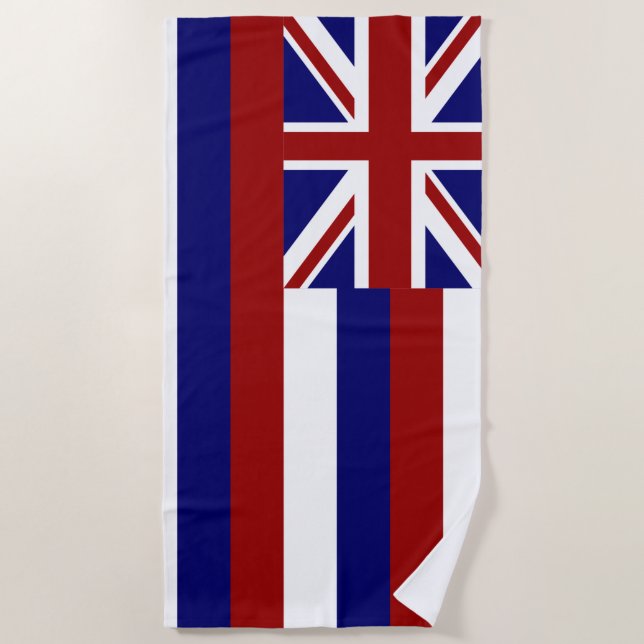 Hawaii flag beach towel (Front)