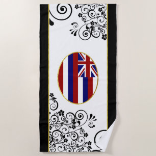 Hawaii flag beach towel