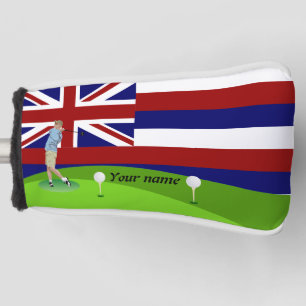 Hawaii flag golf head cover