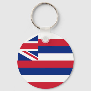 Hawaii Flag Key Ring