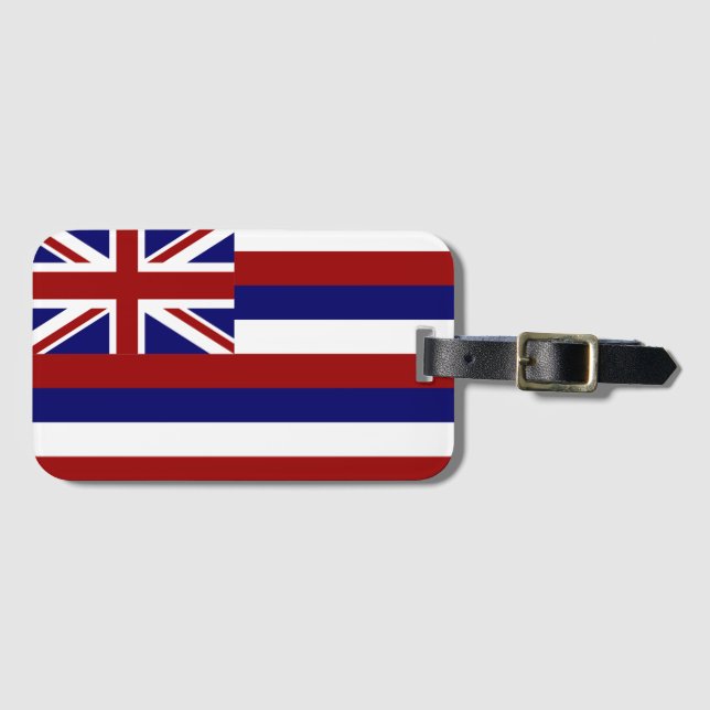 Hawaii flag luggage tag (Front Horizontal)