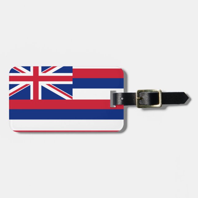Hawaii Flag Luggage Tag (Front Horizontal)