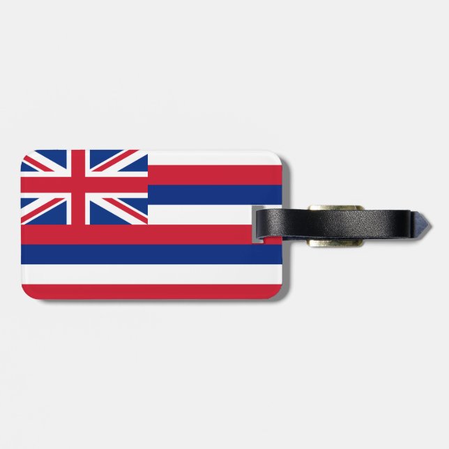 Hawaii Flag Luggage Tag (Back Horizontal)