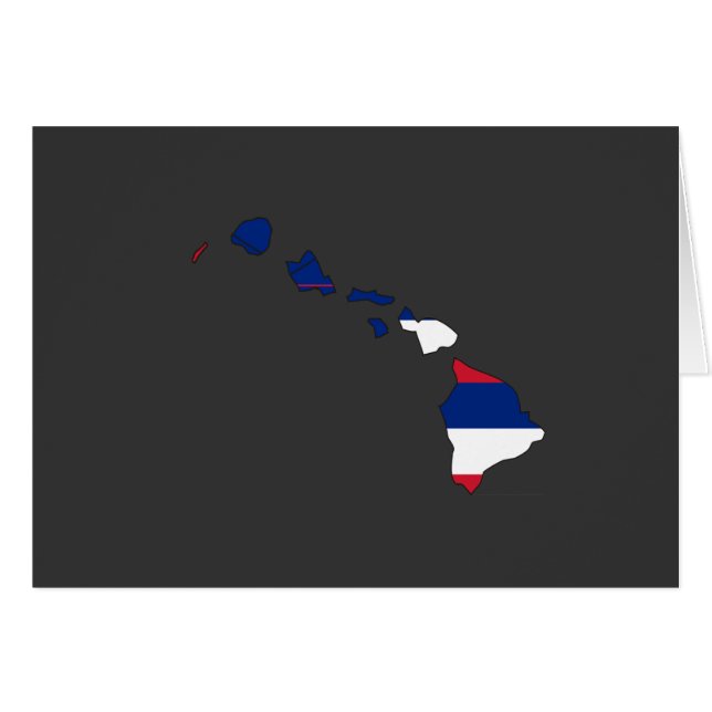 Hawaii Flag Map (Front Horizontal)