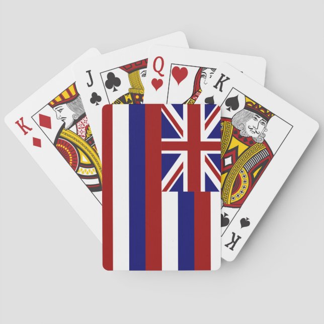 Hawaii flag playing cards (Back)