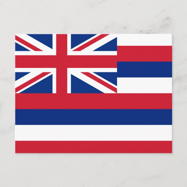 Hawaii Flag Postcard (Front)