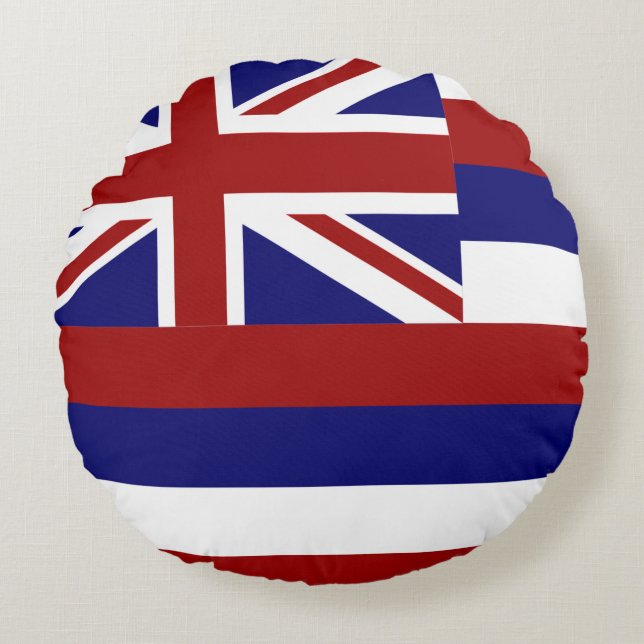 Hawaii flag round cushion (Front)