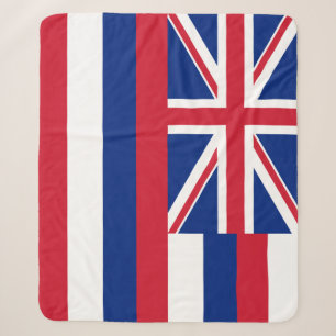 Hawaii Flag Sherpa Blanket