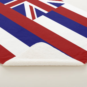 Hawaii flag sherpa blanket