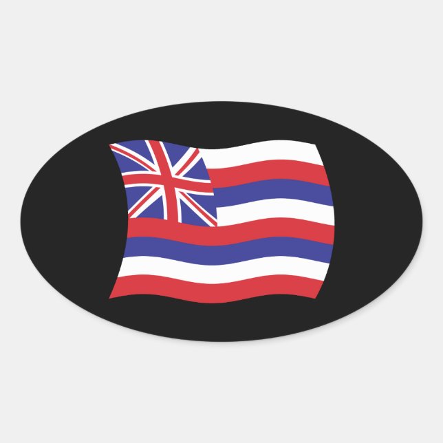 Hawaii Flag Sticker (Front)