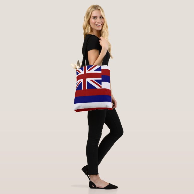 Hawaii flag tote bag (On Model)