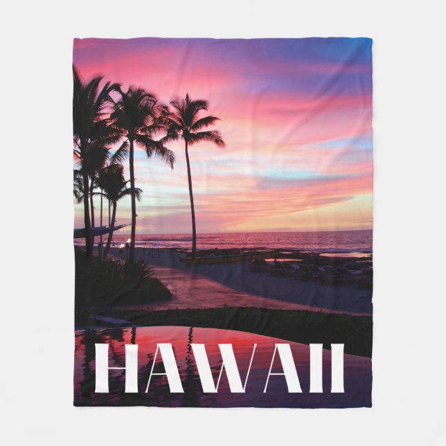 Hawaii Fleece Blanket (Front)