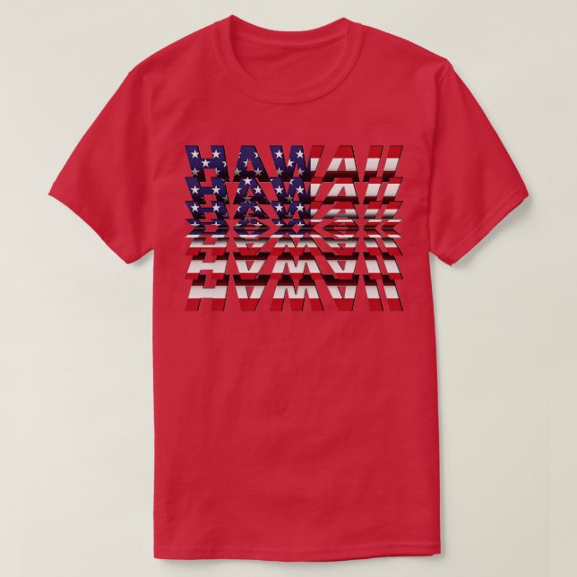 Hawaii Flip Text effect T-Shirt (Design Front)