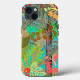 Hawaii Flower Hula Vintage Floral Graphic iPhone 13 Case
