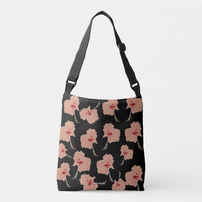 Hawaii Flowers Crossbody Bag (Front)