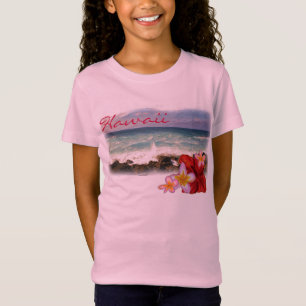 Hawaii flowers girls shirt