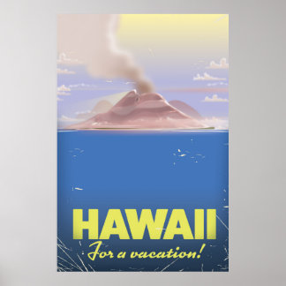 Hawaii for a vacation! vintage travel poster
