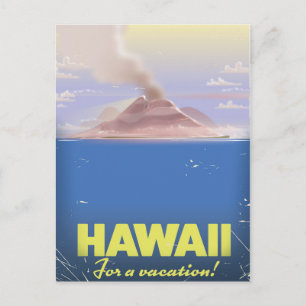 Hawaii for a vacation! vintage travel poster postcard
