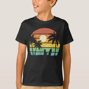 Hawaii Funny Surfing Cat Holiday T-Shirt