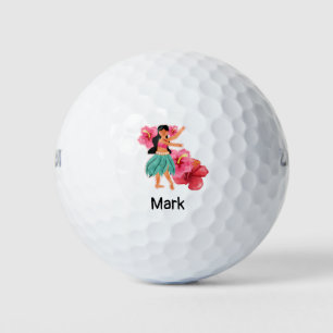 Hawaii Girl Golf Tropical Golf Summer Balls