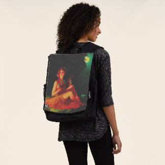 Hawaii Girl with Ukulele Backpack