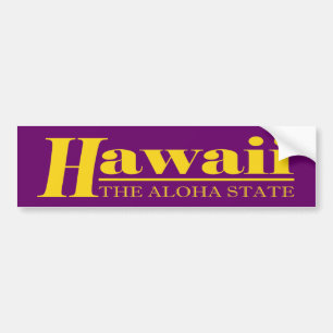 Hawaii Gold Bumper Sticker