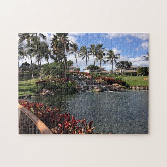 Hawaii - Golfing Jigsaw Puzzle (Horizontal)